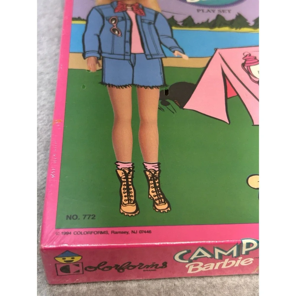 Vintage Camp Barbie Dress Up Play Set Colorforms #772